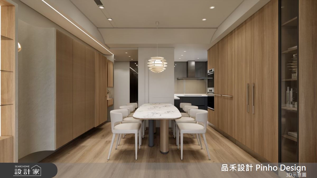 40坪新成屋(5年以下)＿日式風玄關餐廳廚房案例圖片＿品禾設計＿品禾設計34_40坪日式風之14