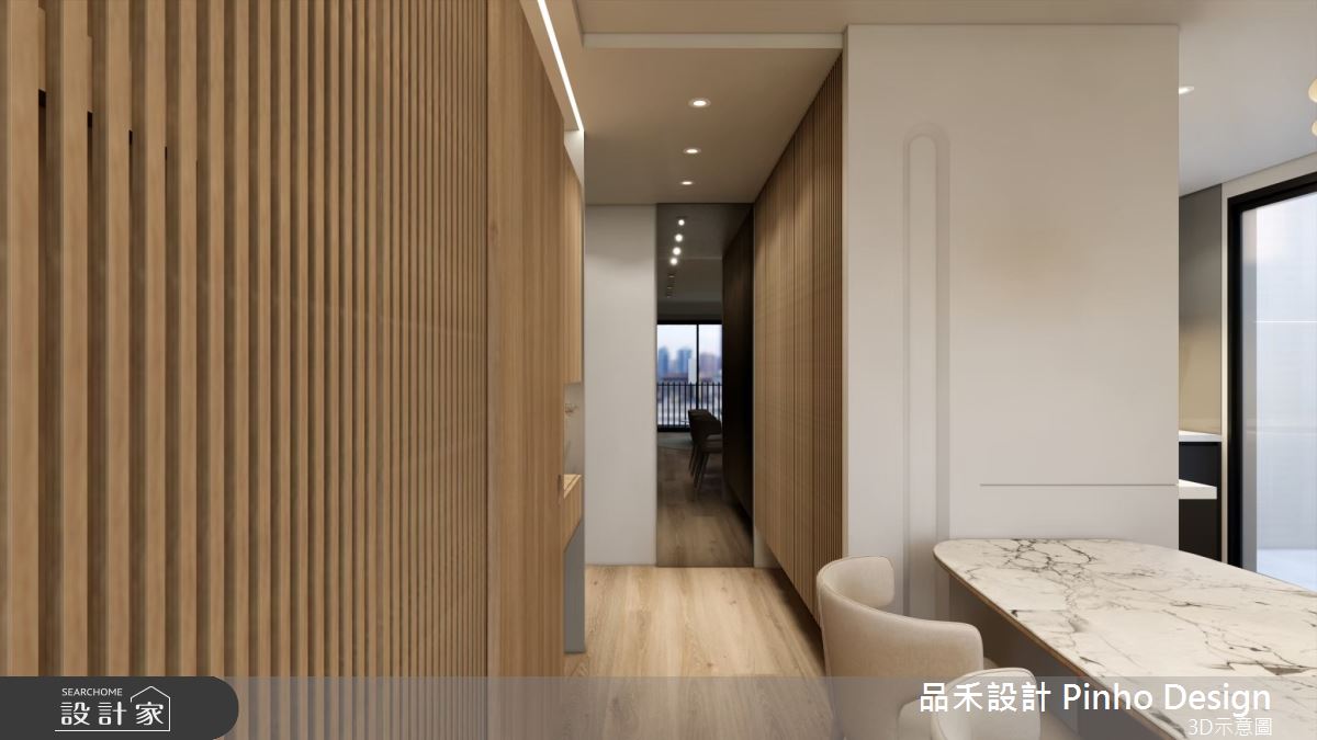 40坪新成屋(5年以下)＿日式風餐廳廚房走廊案例圖片＿品禾設計＿品禾設計34_40坪日式風之15