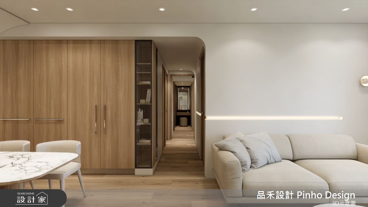 40坪新成屋(5年以下)＿日式風客廳餐廳走廊案例圖片＿品禾設計＿品禾設計34_40坪日式風之19