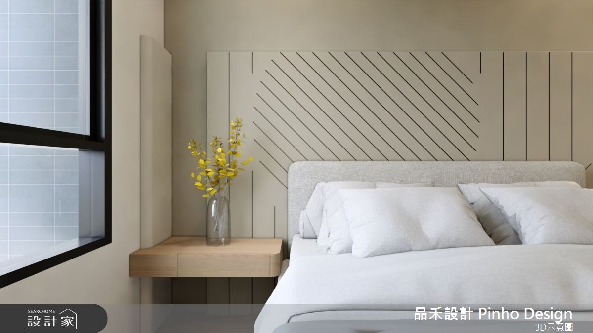 40坪新成屋(5年以下)＿日式風臥室案例圖片＿品禾設計＿品禾設計34_40坪日式風之25