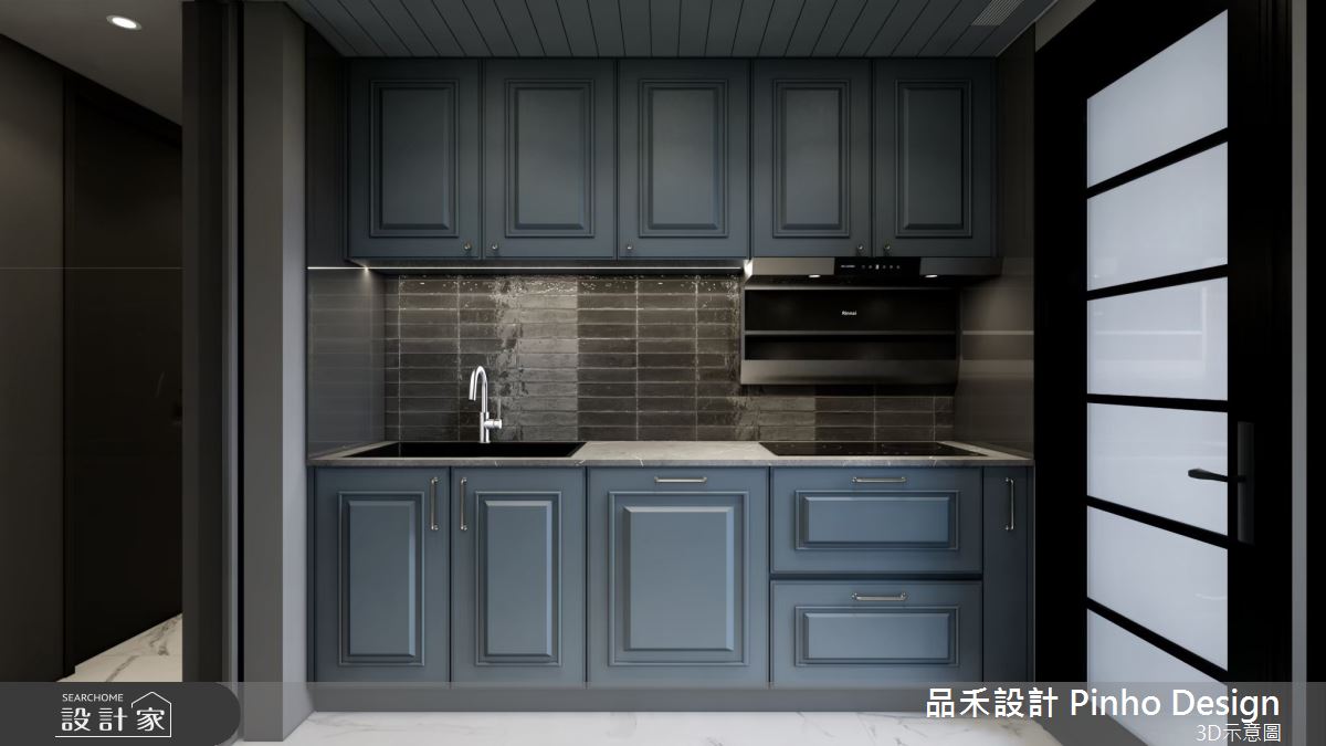 40坪新成屋(5年以下)＿輕奢簡約風廚房案例圖片＿品禾設計＿品禾設計35_40坪輕奢簡約風之14