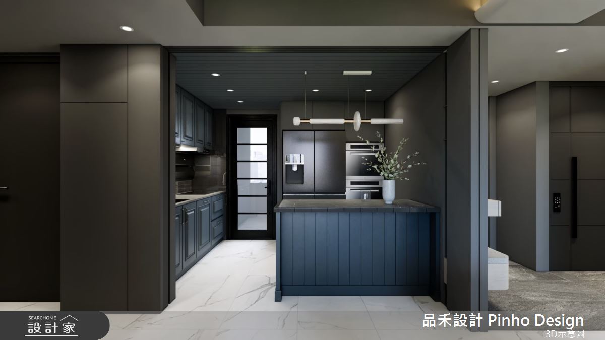 40坪新成屋(5年以下)＿輕奢簡約風廚房中島案例圖片＿品禾設計＿品禾設計35_40坪輕奢簡約風之2623