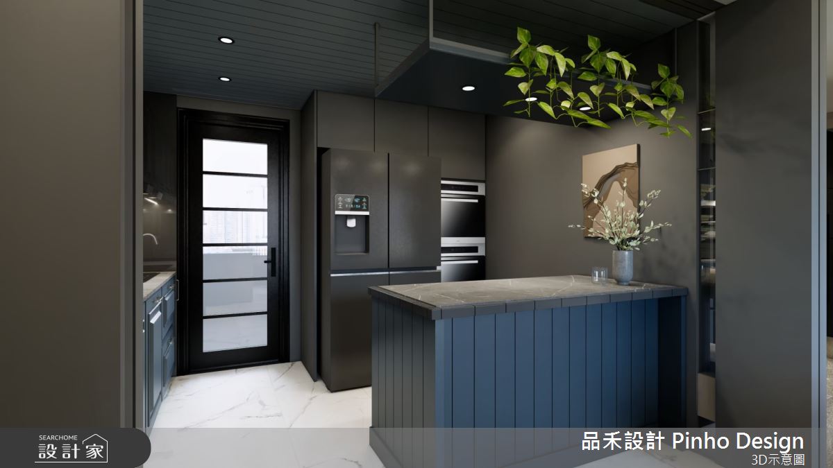 40坪新成屋(5年以下)＿輕奢簡約風廚房中島案例圖片＿品禾設計＿品禾設計35_40坪輕奢簡約風之17