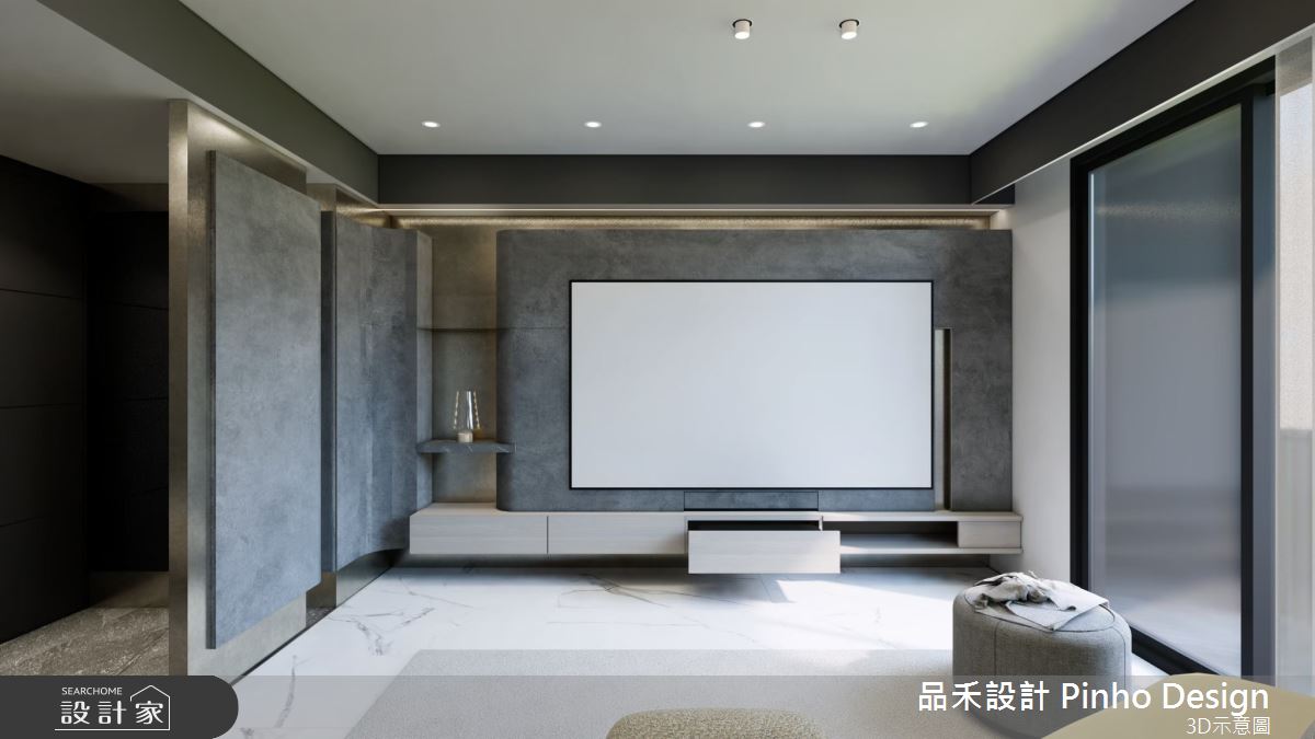 40坪新成屋(5年以下)＿輕奢簡約風客廳案例圖片＿品禾設計＿品禾設計35_40坪輕奢簡約風之22