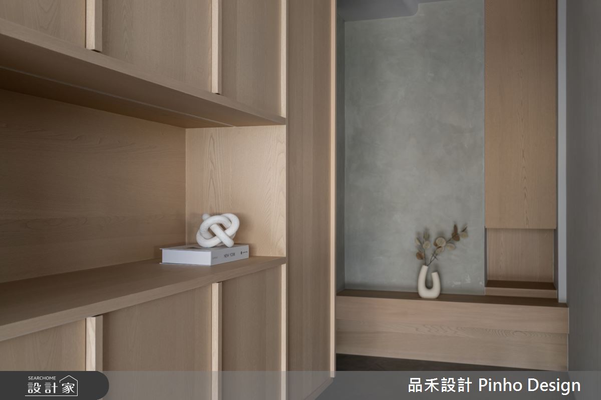 38坪新成屋(5年以下)＿侘寂風玄關案例圖片＿品禾設計＿品禾設計36_38坪侘寂風之4