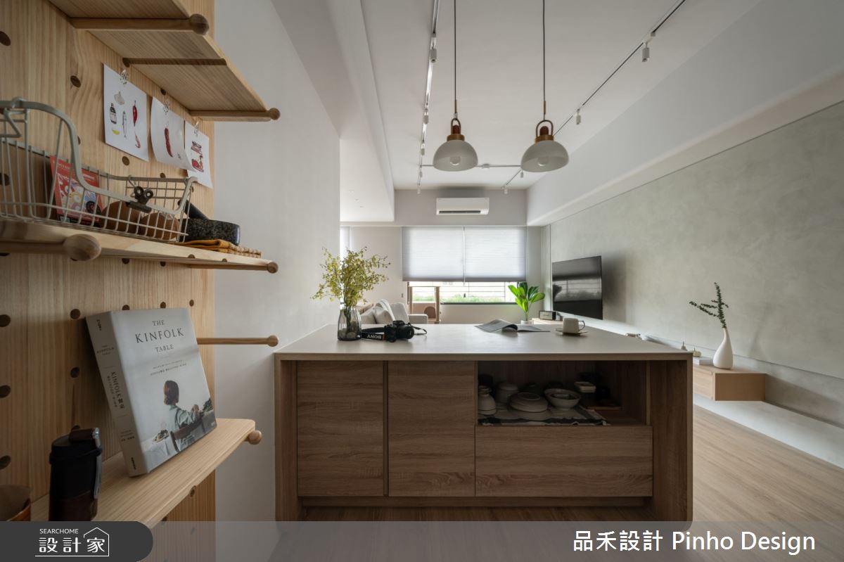 38坪新成屋(5年以下)＿侘寂風中島案例圖片＿品禾設計＿品禾設計36_38坪侘寂風之7