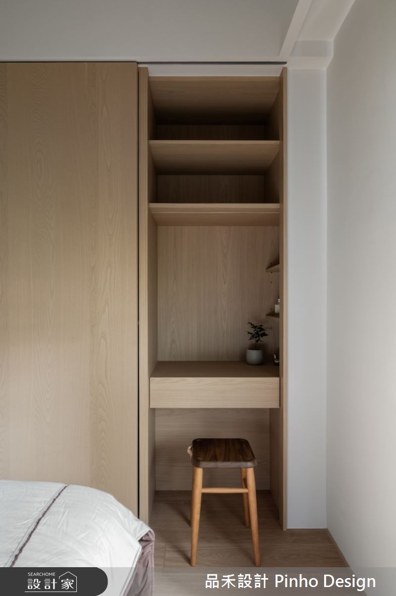 38坪新成屋(5年以下)＿侘寂風臥室案例圖片＿品禾設計＿品禾設計36_38坪侘寂風之17