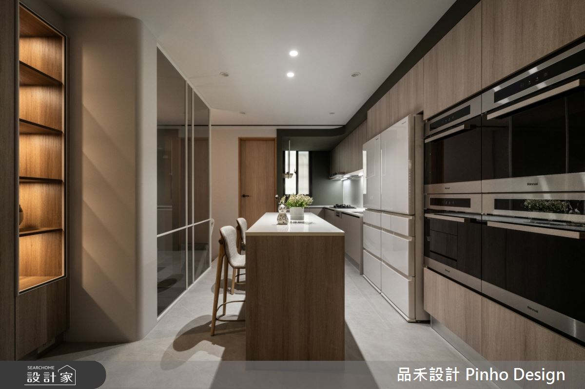 108坪老屋(16~30年)＿簡約風廚房中島案例圖片＿品禾設計＿品禾設計37_108坪簡約風之28
