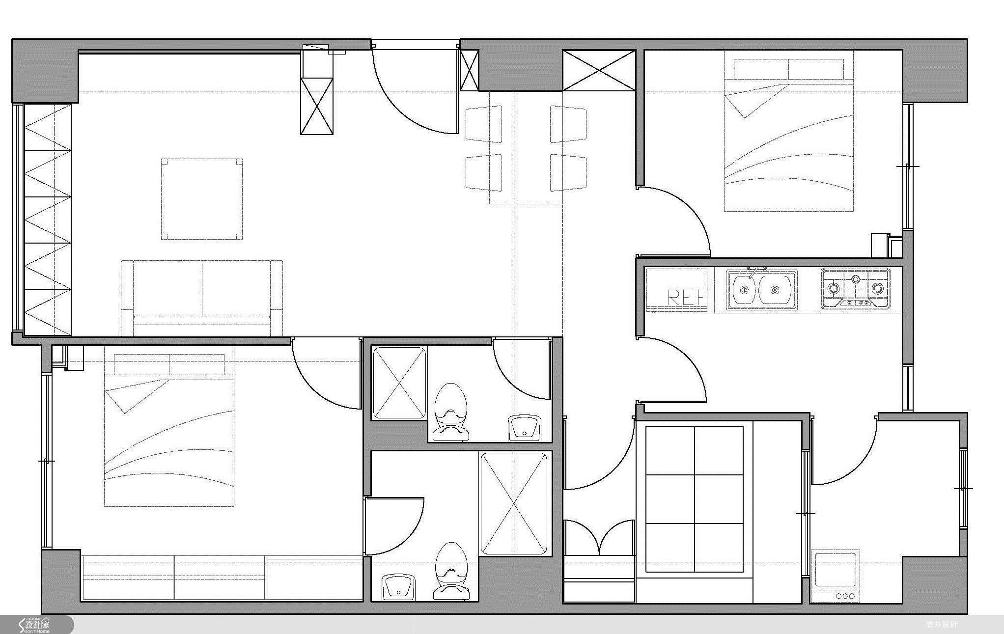 25坪新成屋(5年以下)＿北歐風案例圖片＿源井設計＿源井_01之37