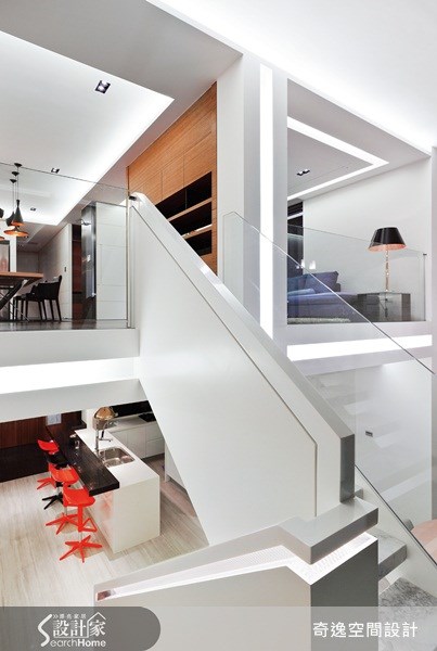 125坪老屋(16~30年)＿現代風吧檯樓梯案例圖片＿奇逸空間設計＿奇逸_07之11