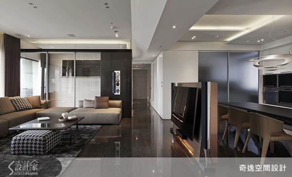 66坪新成屋(5年以下)＿簡約風客廳案例圖片＿奇逸空間設計＿奇逸_14之4