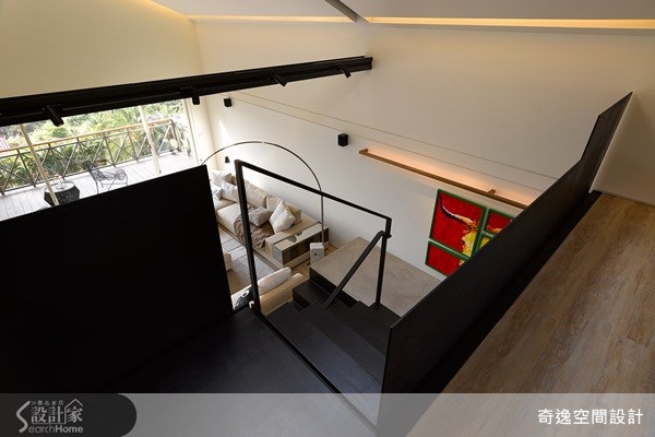 63坪中古屋(5~15年)＿現代風客廳樓梯案例圖片＿奇逸空間設計＿奇逸_15之30