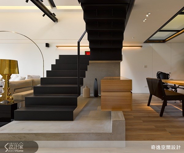 63坪中古屋(5~15年)＿現代風餐廳樓梯案例圖片＿奇逸空間設計＿奇逸_15之21