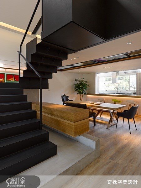 63坪中古屋(5~15年)＿現代風餐廳臥室樓梯案例圖片＿奇逸空間設計＿奇逸_15之22