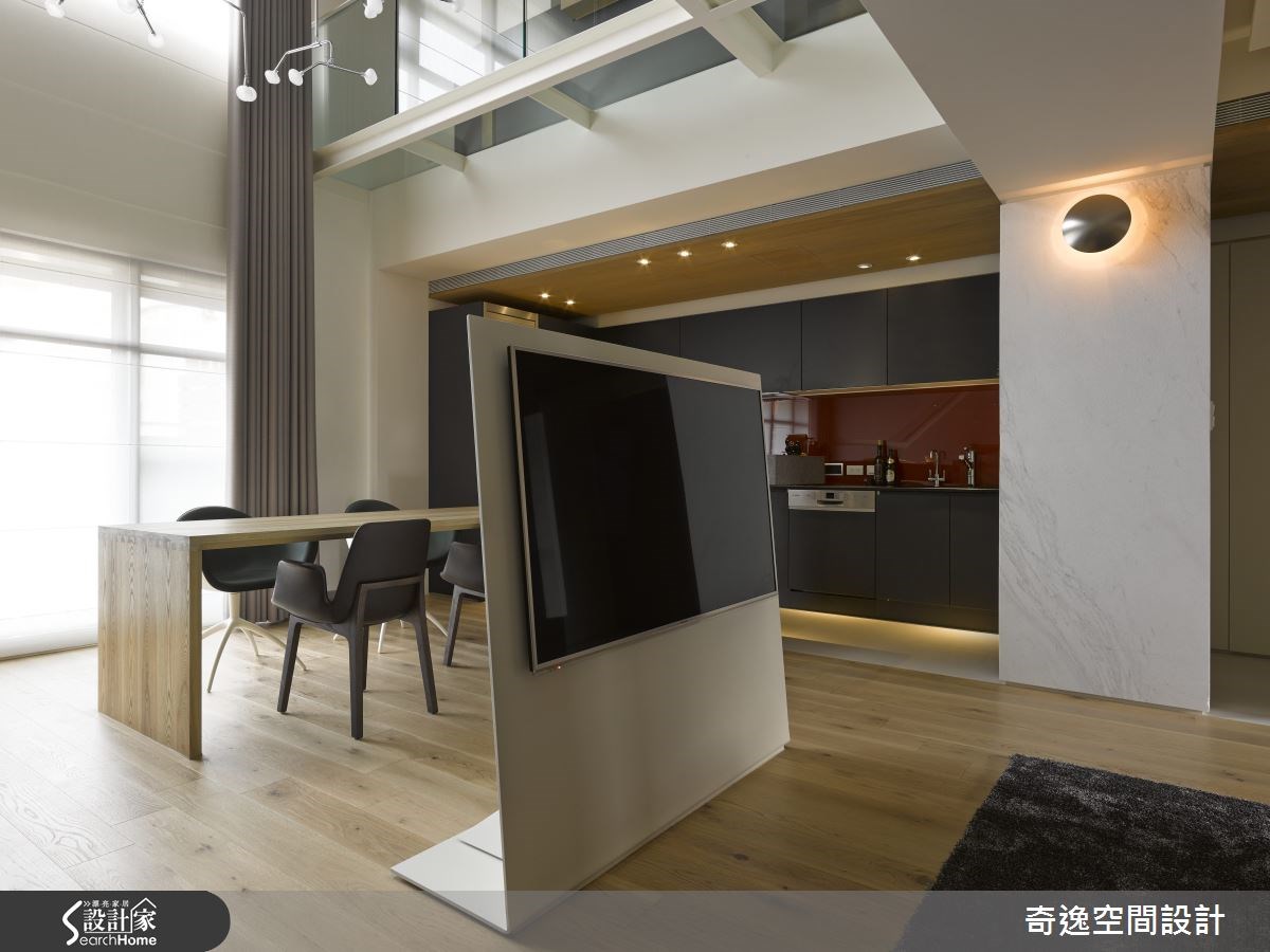 40坪新成屋(5年以下)＿現代風客廳餐廳廚房案例圖片＿奇逸空間設計＿奇逸_17之2
