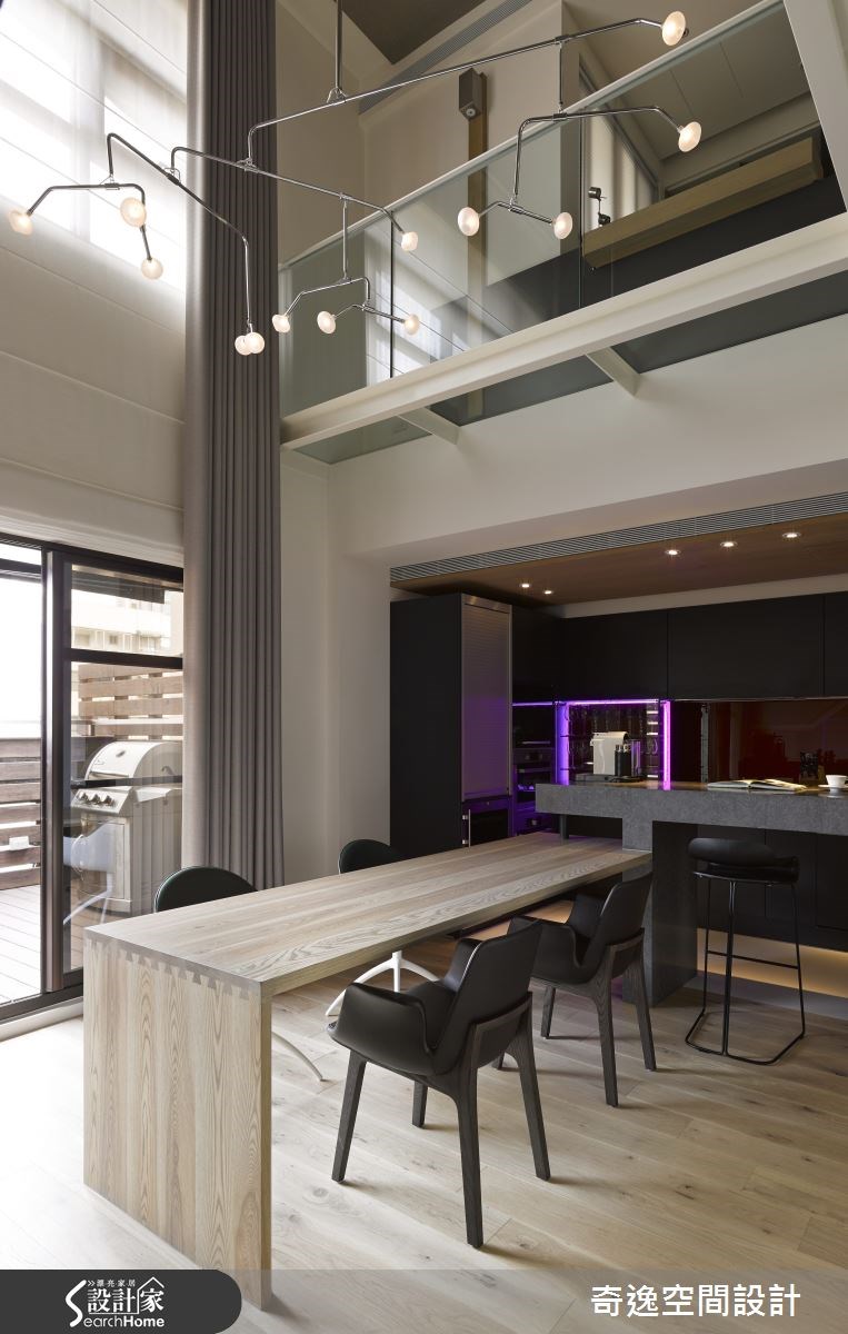 40坪新成屋(5年以下)＿現代風餐廳廚房吧檯案例圖片＿奇逸空間設計＿奇逸_17之6