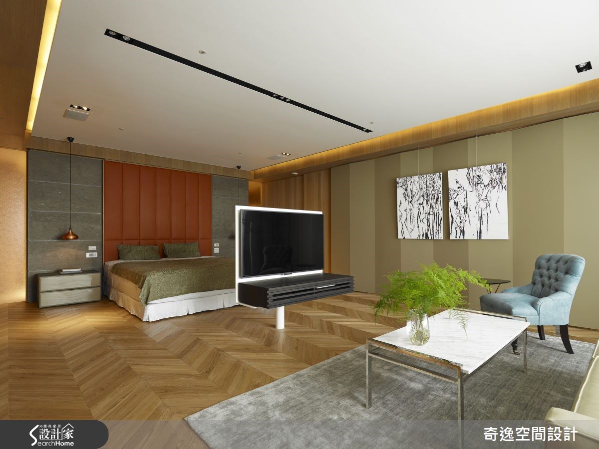 202坪新成屋(5年以下)＿現代風客廳臥室案例圖片＿奇逸空間設計＿奇逸_18之7