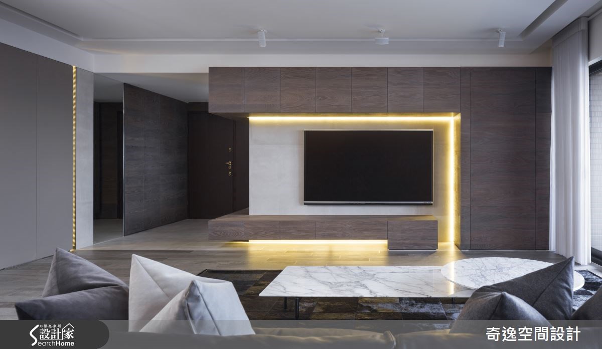 40坪新成屋(5年以下)＿現代風客廳案例圖片＿奇逸空間設計＿奇逸_20之3