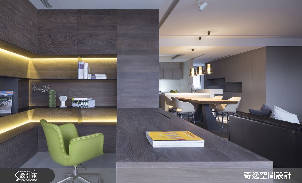 40坪新成屋(5年以下)＿現代風餐廳書房案例圖片＿奇逸空間設計＿奇逸_20之7
