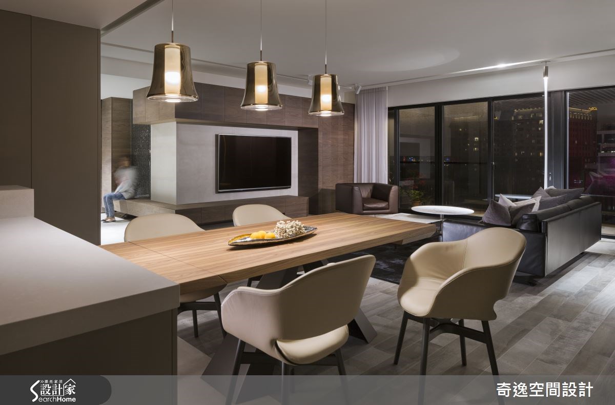 40坪新成屋(5年以下)＿現代風客廳餐廳案例圖片＿奇逸空間設計＿奇逸_20之9