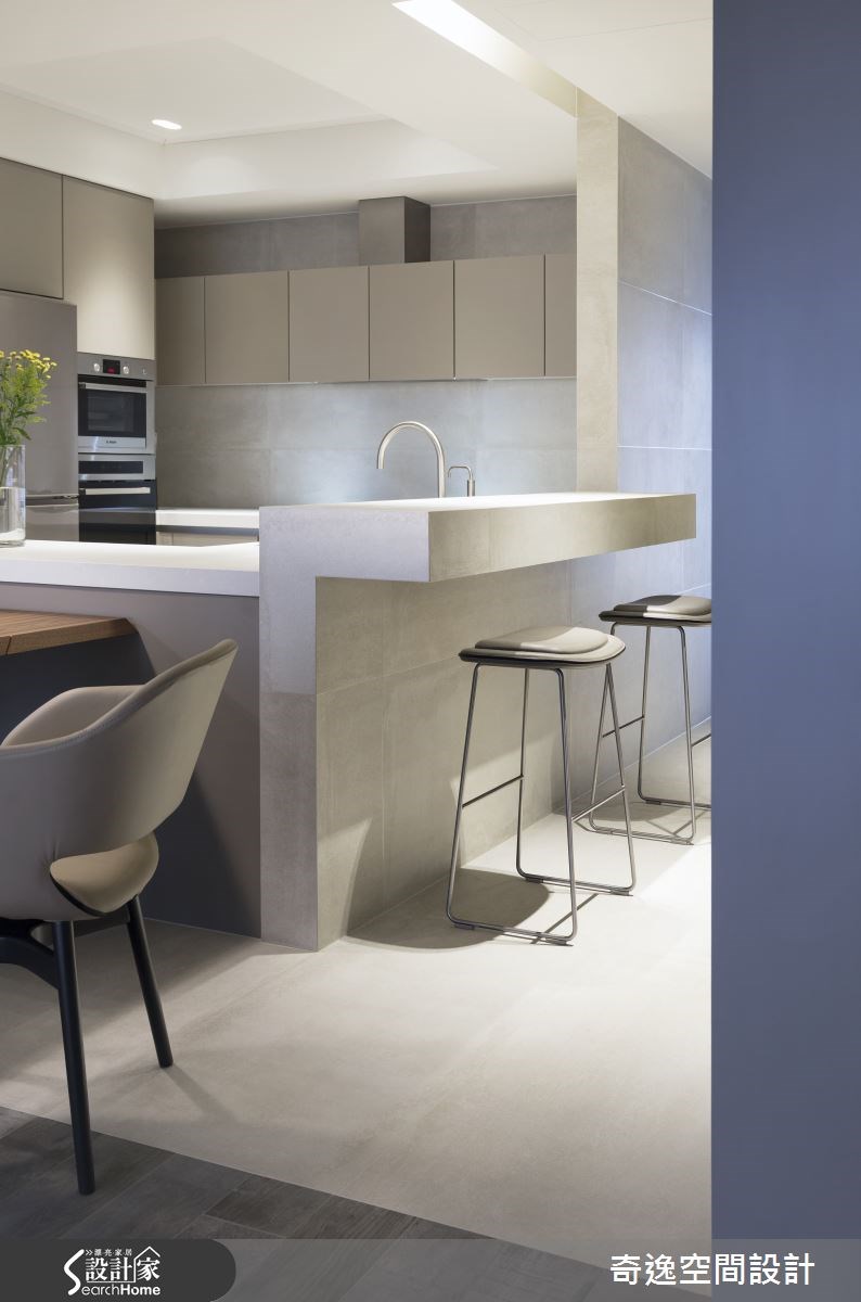 40坪新成屋(5年以下)＿現代風廚房吧檯案例圖片＿奇逸空間設計＿奇逸_20之13