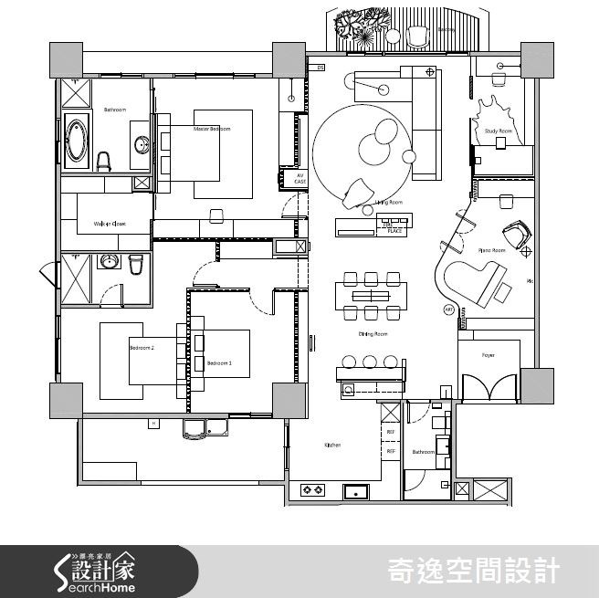 50坪新成屋(5年以下)＿現代風案例圖片＿奇逸空間設計＿奇逸_21之11