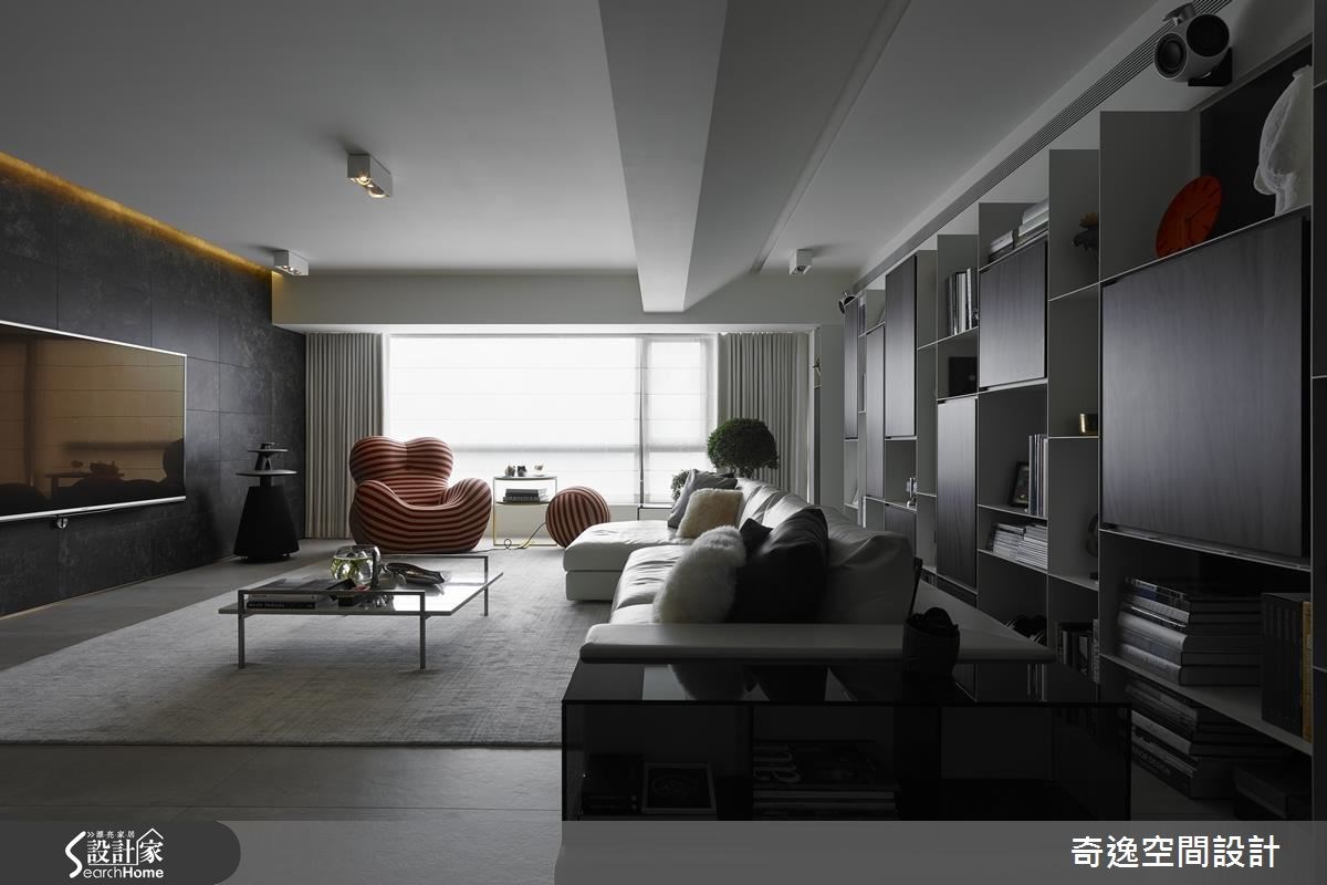 44坪老屋(16~30年)＿現代風客廳案例圖片＿奇逸空間設計＿奇逸_22之4