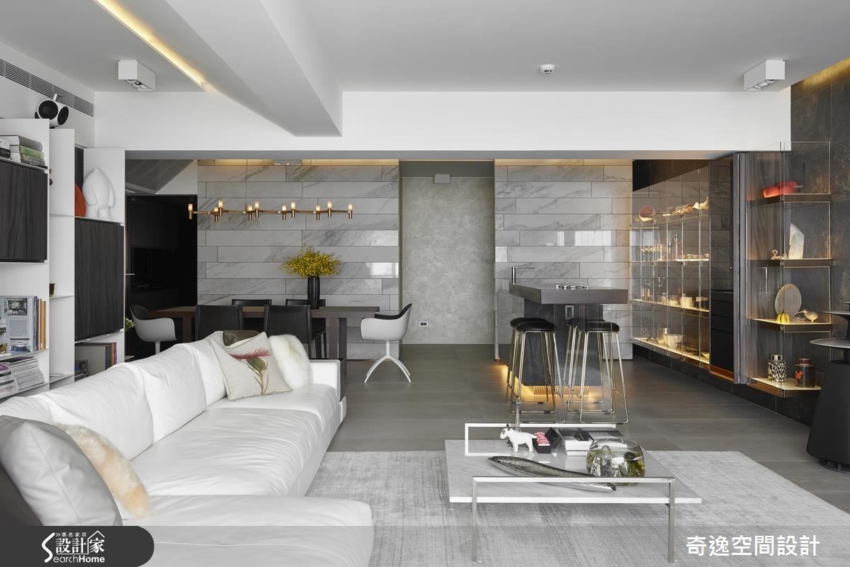 44坪老屋(16~30年)＿現代風客廳吧檯案例圖片＿奇逸空間設計＿奇逸_22之7