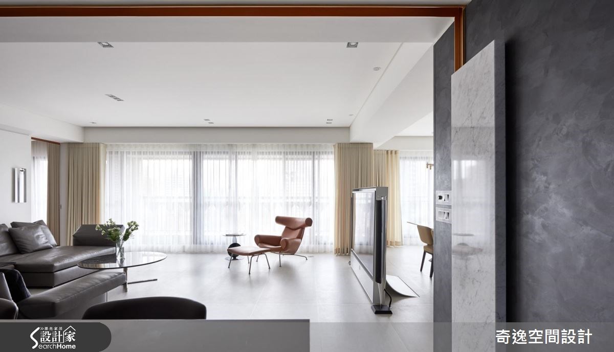 60坪新成屋(5年以下)＿現代風客廳走廊案例圖片＿奇逸空間設計＿奇逸_23之86