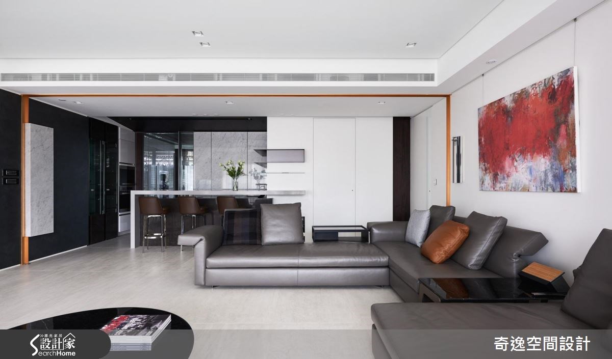 60坪新成屋(5年以下)＿現代風客廳吧檯案例圖片＿奇逸空間設計＿奇逸_23之3