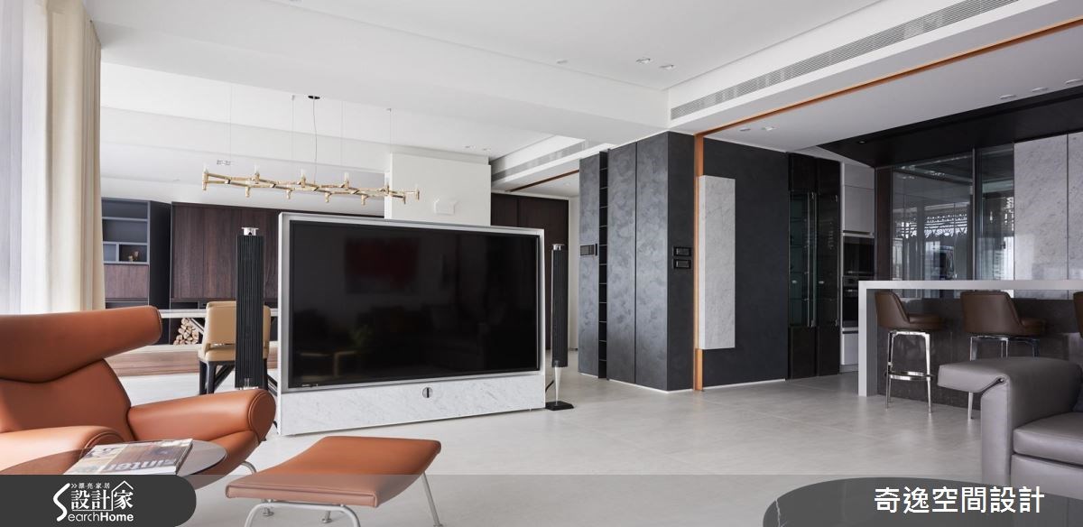 60坪新成屋(5年以下)＿現代風客廳吧檯案例圖片＿奇逸空間設計＿奇逸_23之5