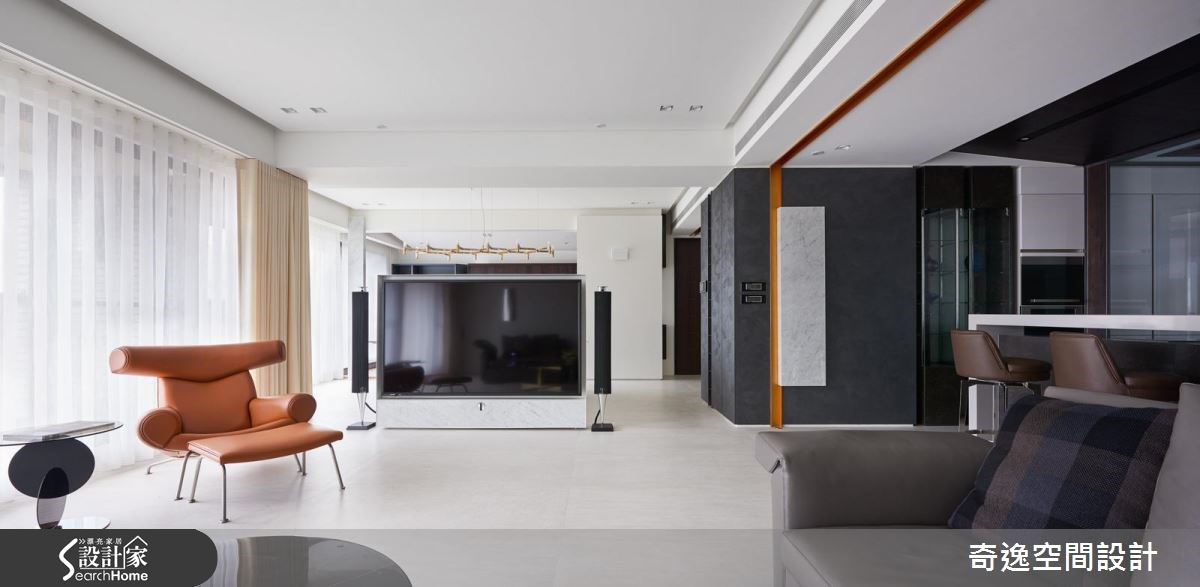 60坪新成屋(5年以下)＿現代風客廳吧檯案例圖片＿奇逸空間設計＿奇逸_23之6