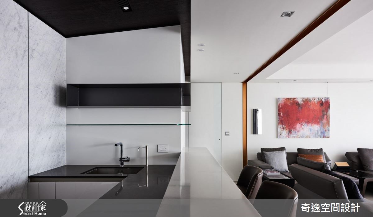 60坪新成屋(5年以下)＿現代風客廳廚房案例圖片＿奇逸空間設計＿奇逸_23之11