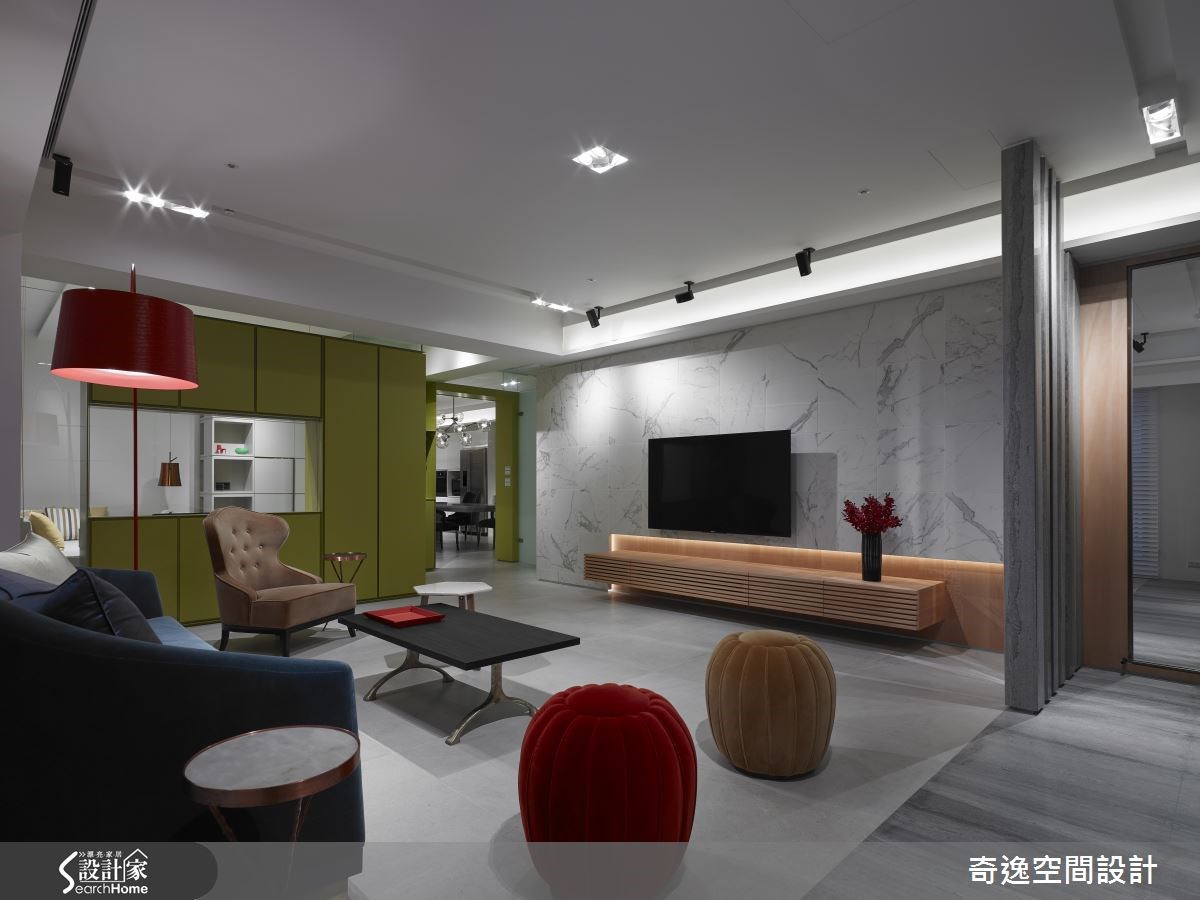 53坪新成屋(5年以下)＿現代風客廳案例圖片＿奇逸空間設計＿奇逸_24之4