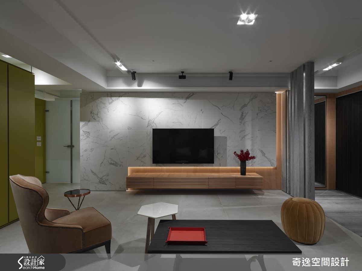 53坪新成屋(5年以下)＿現代風客廳案例圖片＿奇逸空間設計＿奇逸_24之5