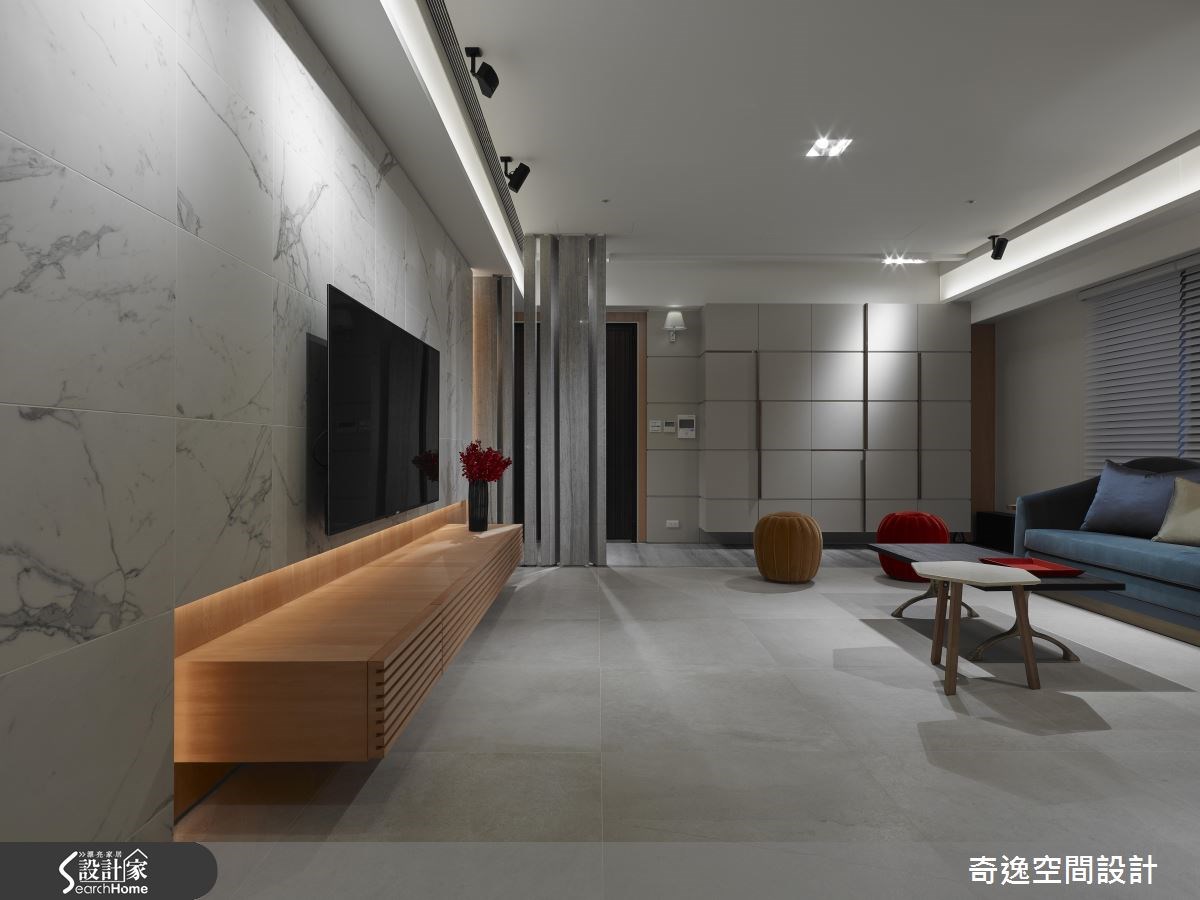 53坪新成屋(5年以下)＿現代風客廳案例圖片＿奇逸空間設計＿奇逸_24之6