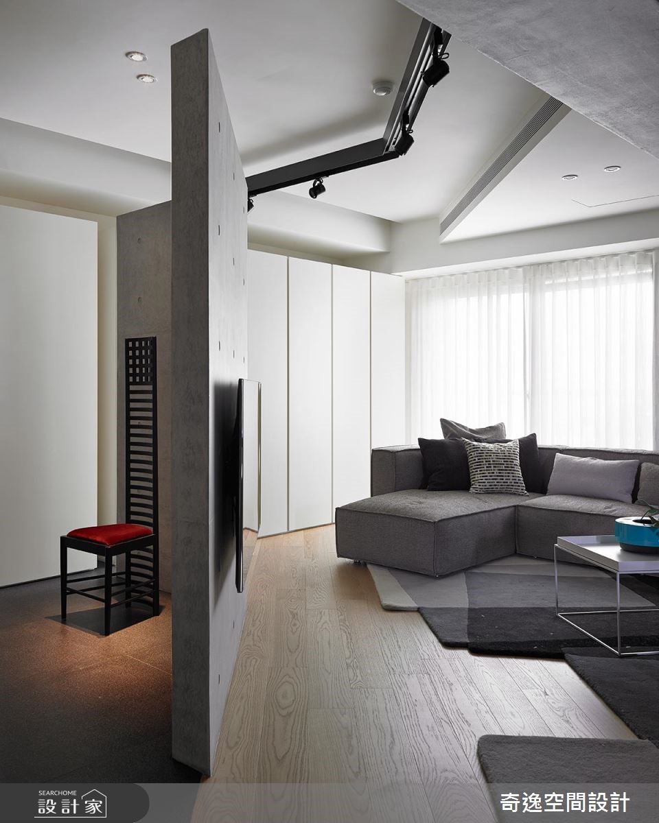 40坪中古屋(5~15年)＿簡約風客廳案例圖片＿奇逸空間設計＿奇逸_27之4