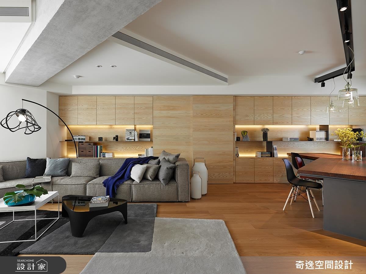 40坪中古屋(5~15年)＿簡約風客廳案例圖片＿奇逸空間設計＿奇逸_27之8