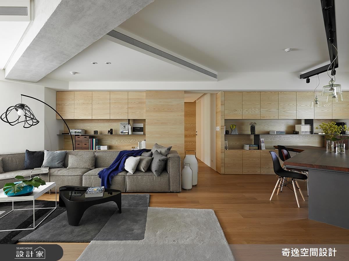 40坪中古屋(5~15年)＿簡約風客廳案例圖片＿奇逸空間設計＿奇逸_27之9