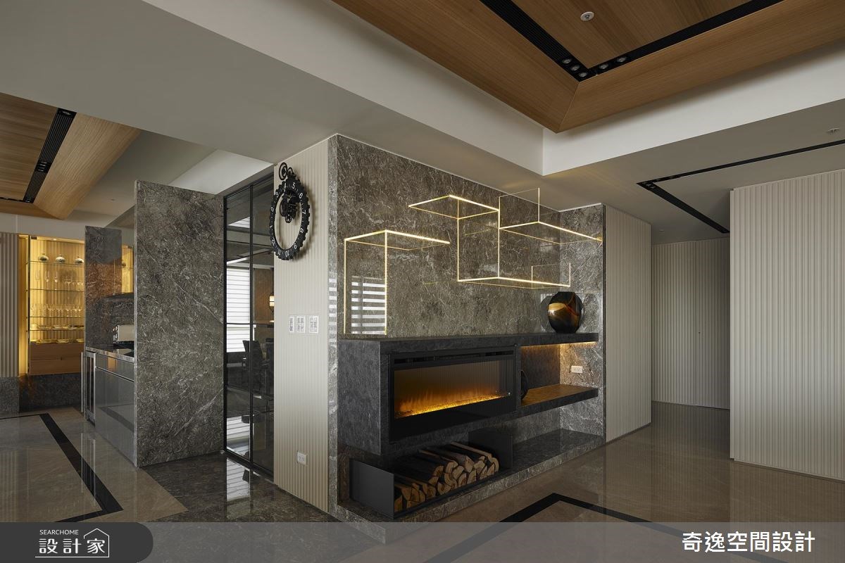 130坪新成屋(5年以下)＿奢華風客廳案例圖片＿奇逸空間設計＿奇逸_31之5