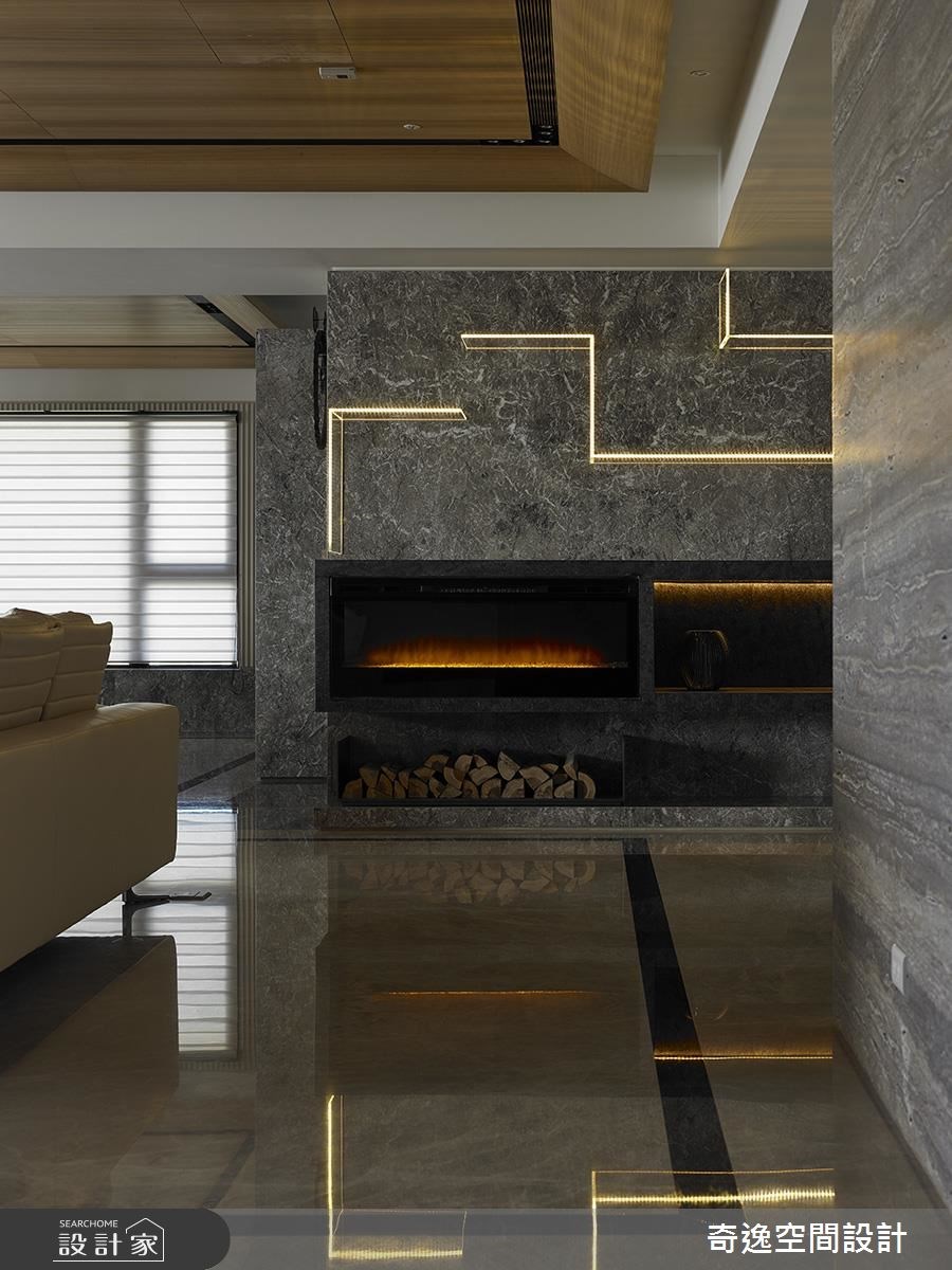 130坪新成屋(5年以下)＿奢華風客廳案例圖片＿奇逸空間設計＿奇逸_31之6