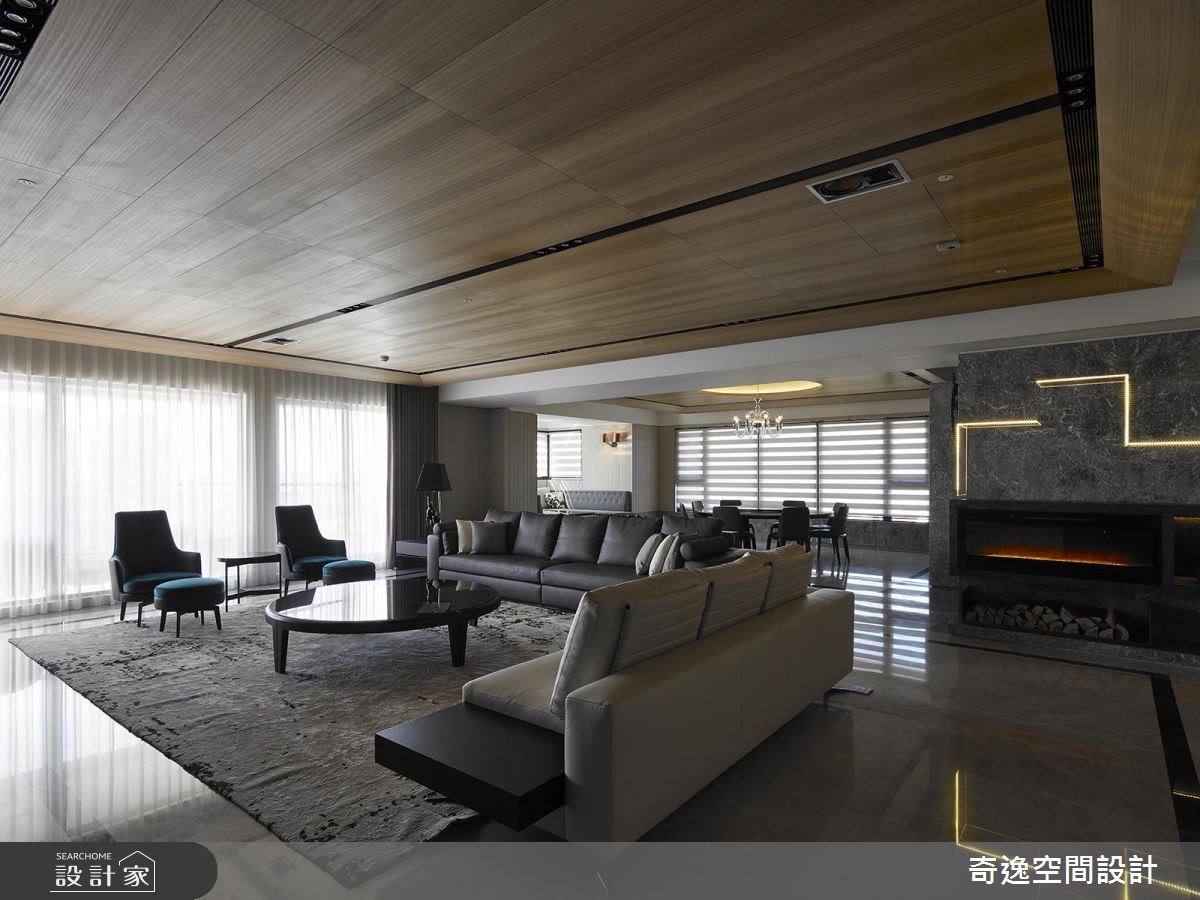 130坪新成屋(5年以下)＿奢華風客廳案例圖片＿奇逸空間設計＿奇逸_31之8