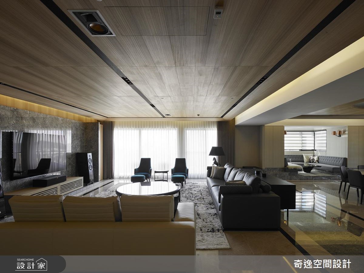 130坪新成屋(5年以下)＿奢華風客廳案例圖片＿奇逸空間設計＿奇逸_31之10