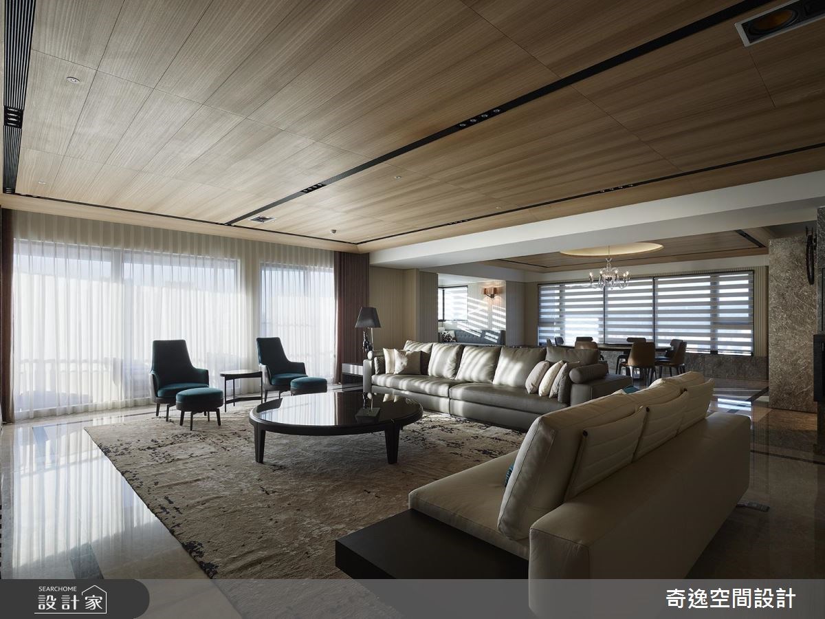 130坪新成屋(5年以下)＿奢華風客廳案例圖片＿奇逸空間設計＿奇逸_31之12