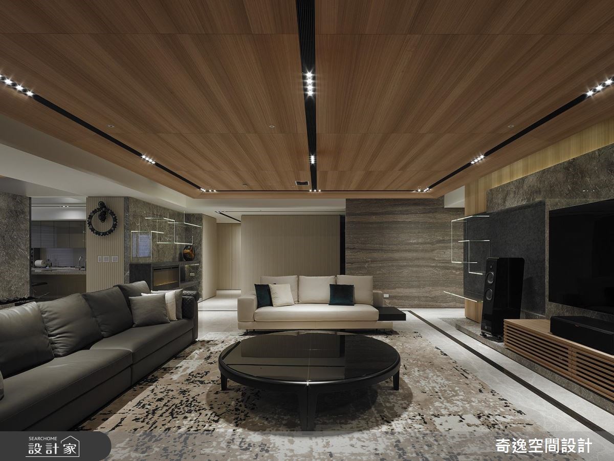 130坪新成屋(5年以下)＿奢華風客廳案例圖片＿奇逸空間設計＿奇逸_31之13