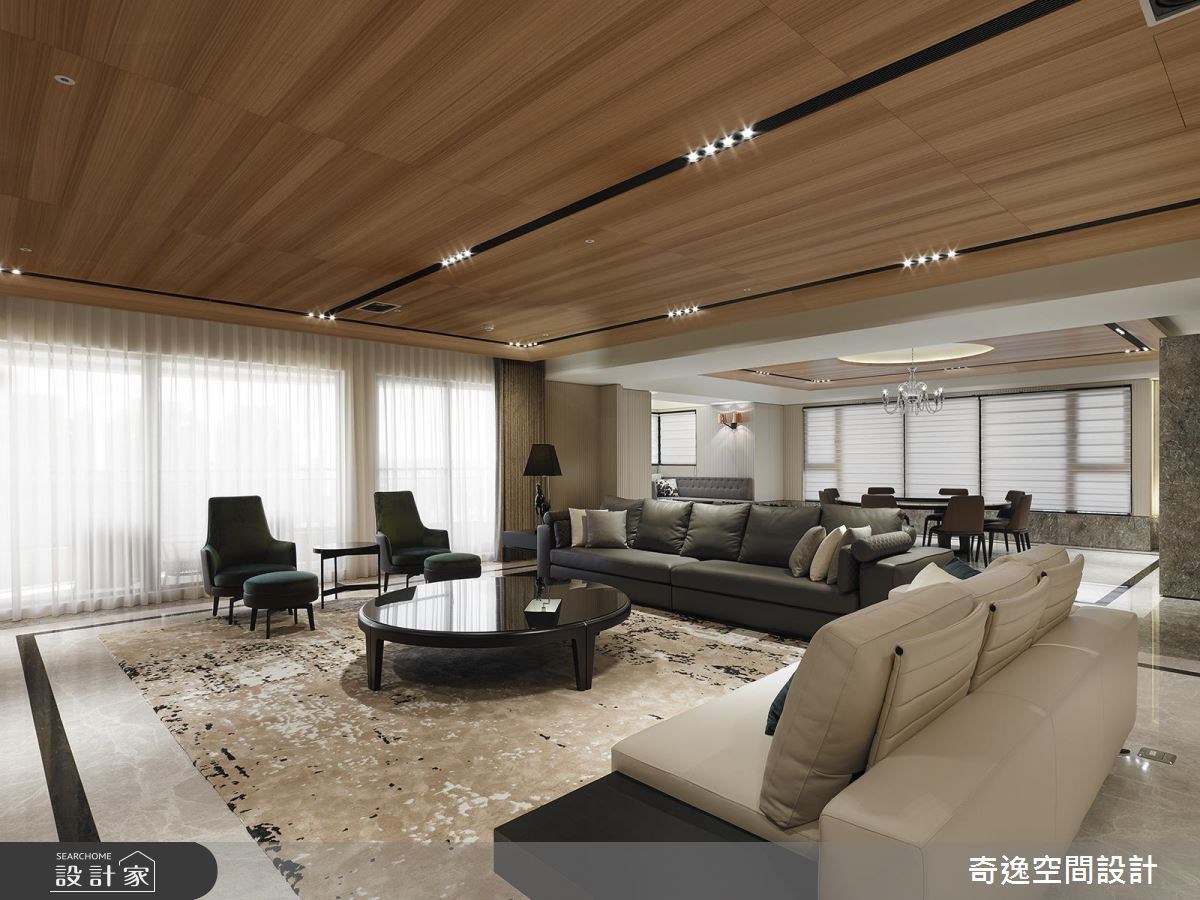 130坪新成屋(5年以下)＿奢華風客廳案例圖片＿奇逸空間設計＿奇逸_31之15