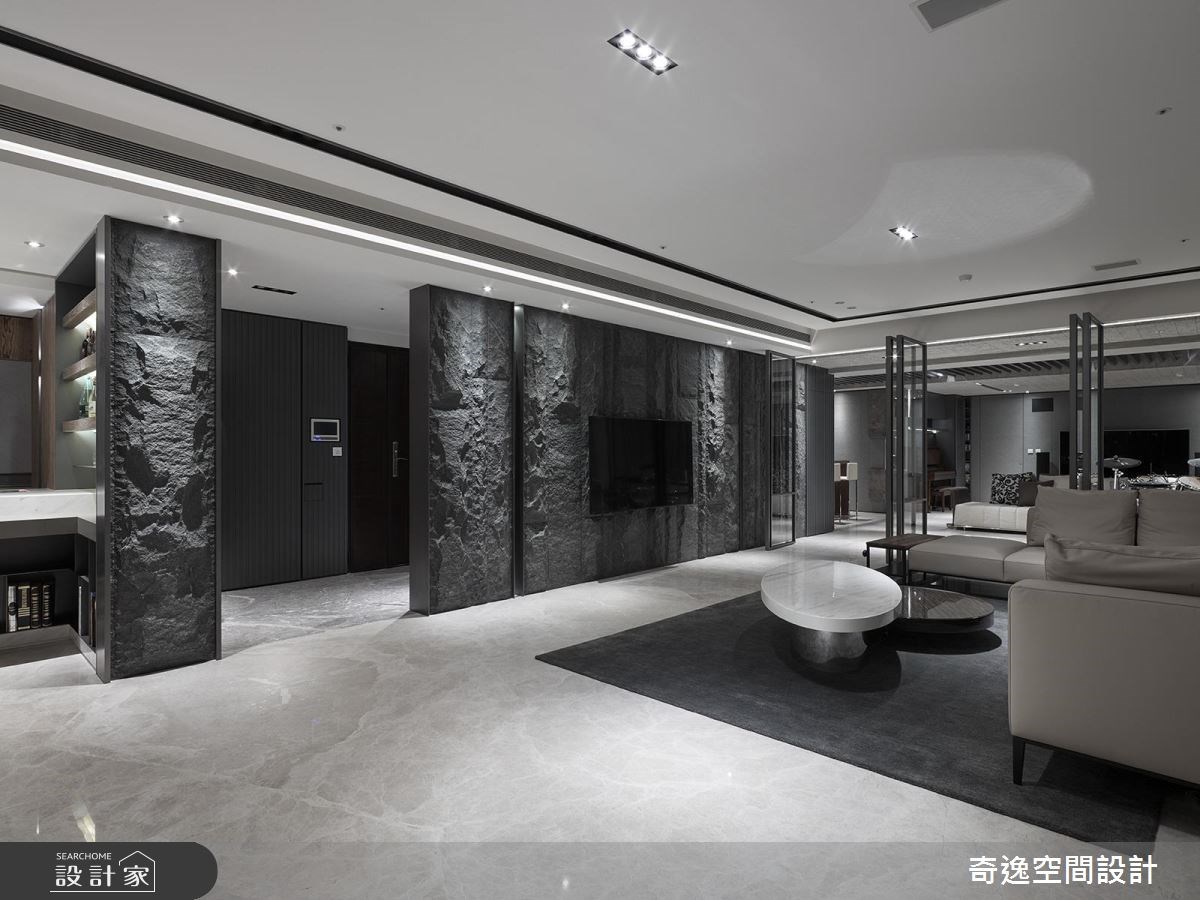 95坪新成屋(5年以下)＿新中式風客廳案例圖片＿奇逸空間設計＿奇逸_32之4