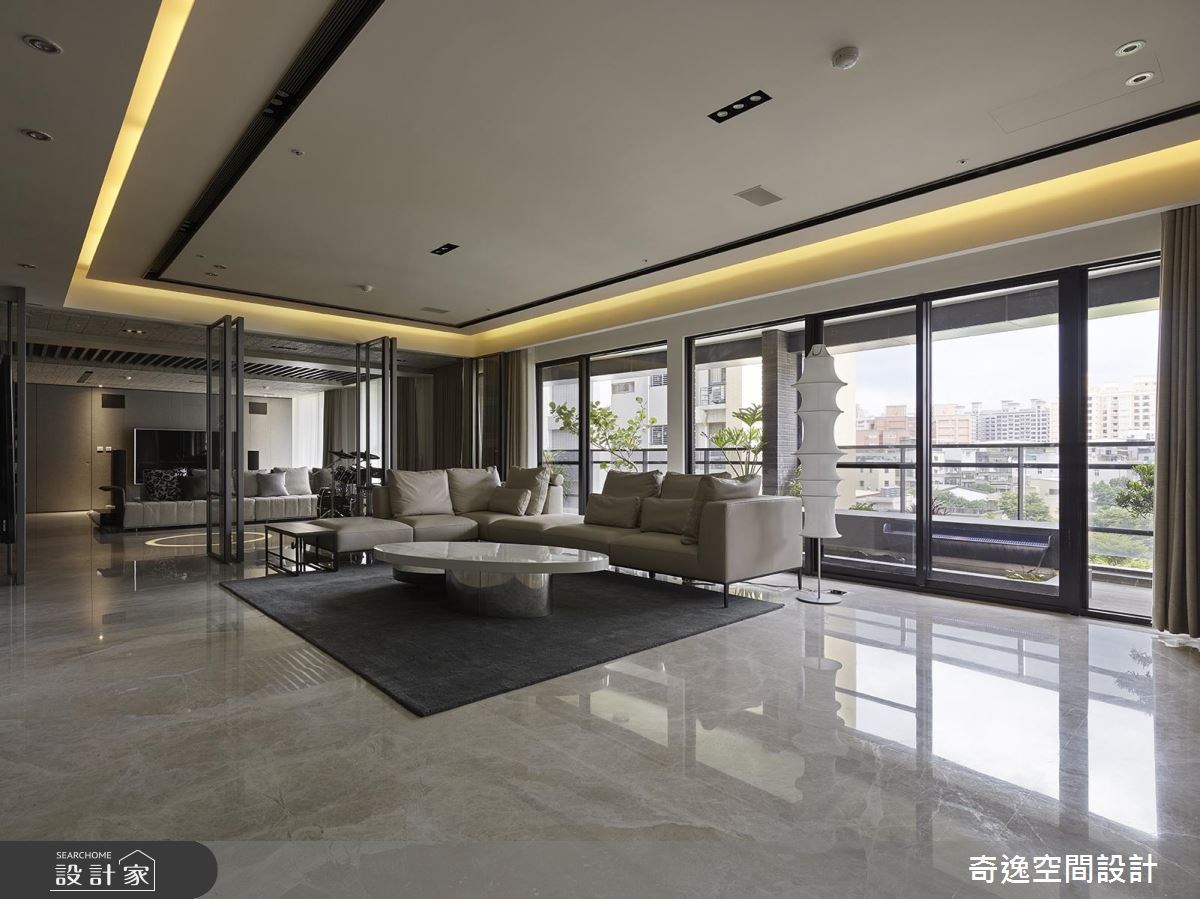 95坪新成屋(5年以下)＿新中式風客廳案例圖片＿奇逸空間設計＿奇逸_32之8