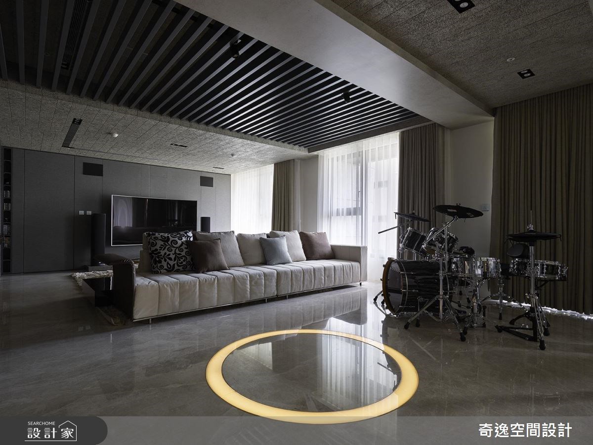 95坪新成屋(5年以下)＿新中式風客廳案例圖片＿奇逸空間設計＿奇逸_32之9