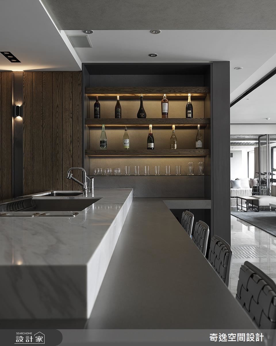 95坪新成屋(5年以下)＿新中式風吧檯案例圖片＿奇逸空間設計＿奇逸_32之15